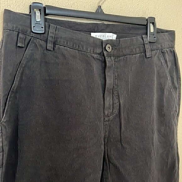 Everlane Mens Cotton Chino Trouser Pants Dark Grey size 32 - Picture 4 of 11